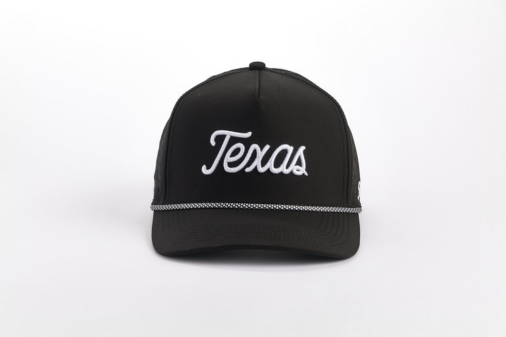 TEXAS ORIGINAL SCRIPT PERFORMANCE HAT - BLACK