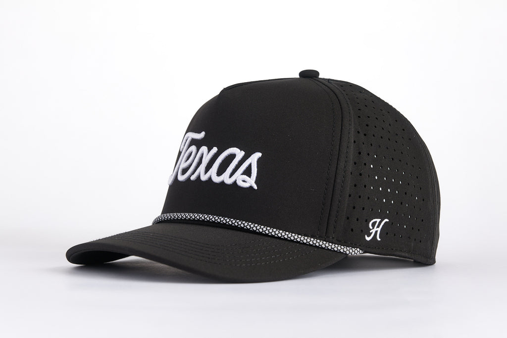 TEXAS ORIGINAL SCRIPT PERFORMANCE HAT - BLACK