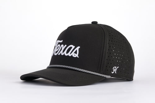 TEXAS ORIGINAL SCRIPT PERFORMANCE HAT - BLACK